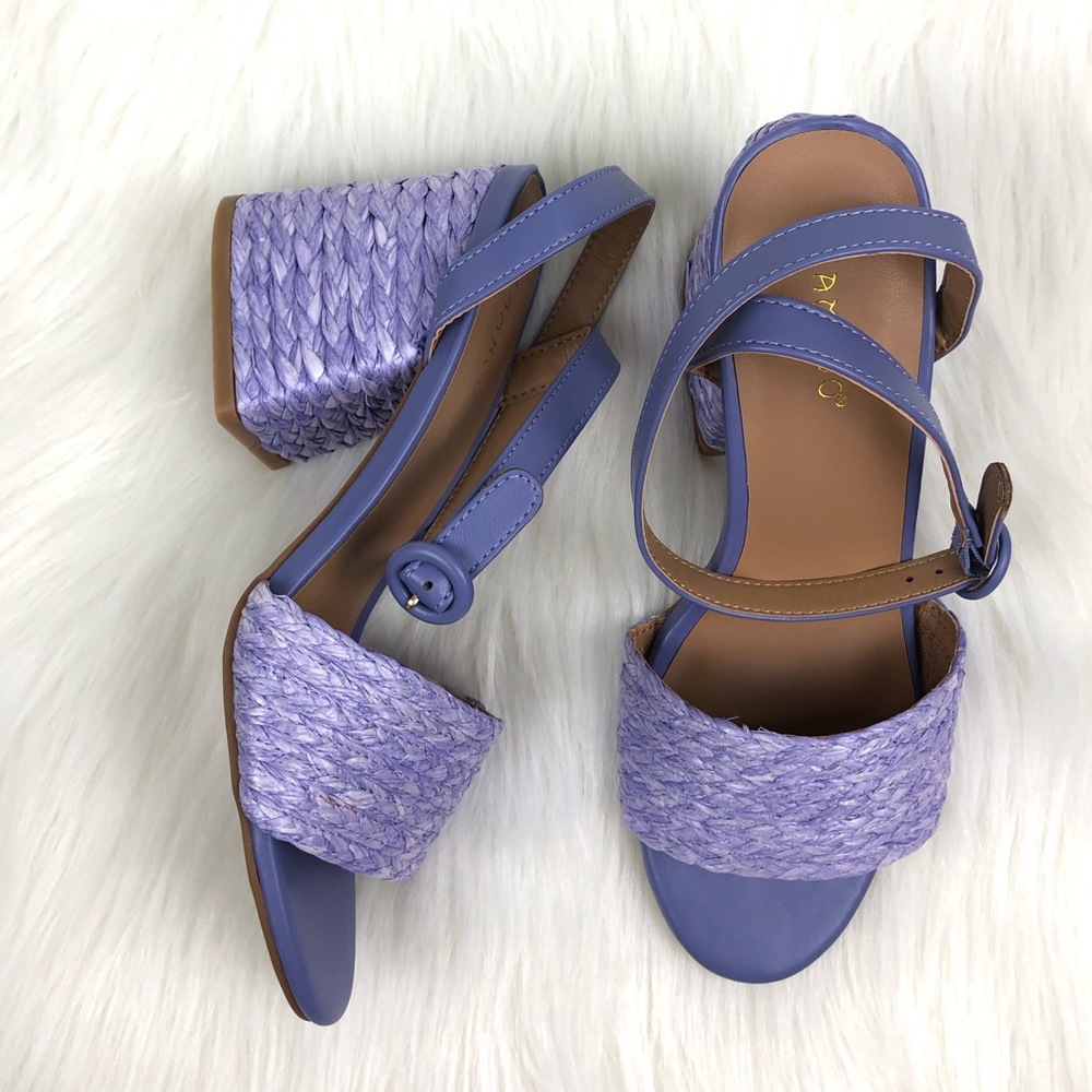 BAMBOO | Braided Heel Maddy Sandals - LAVENDER
